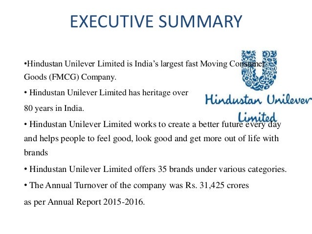 objective of hindustan unilever limited scope of hul